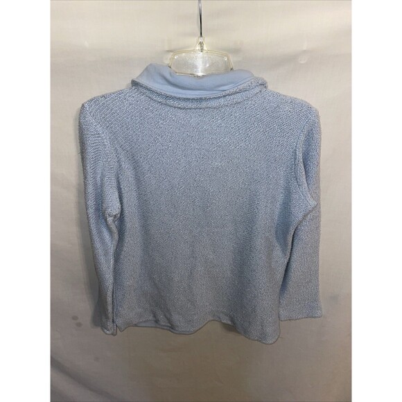Soft Surroundings Women’s Pullover Light Jacket Size Small Baby Blue Going Out - Picture 8 of 12